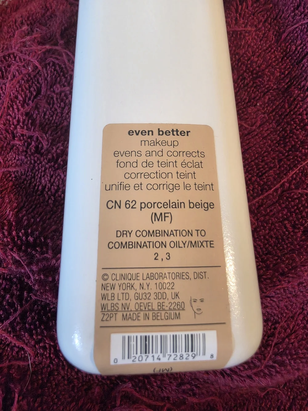 Clinique Even Better Makeup – CN 62 Porcelain Beige MF 6.7 oz Bottle